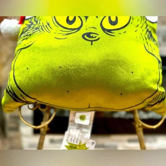 Grinch Christmas Throw Pillow - Picture 6 of 6